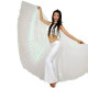 Ailes d'isis de danse orientale ouvertes blanches