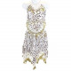 Tenue orientale enfant brillante top jupe blanc