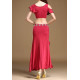 Tenue de danse orientale en lycra 2 pièces grenat
