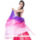 Voile de danse orientale en soie violet rose