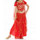 Costume de danse orientale à froufrous brillants Rouge