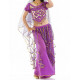 Costume de danse orientale à froufrous brillants Violet