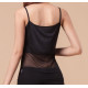 Top de danse orientale bi matière strass noir