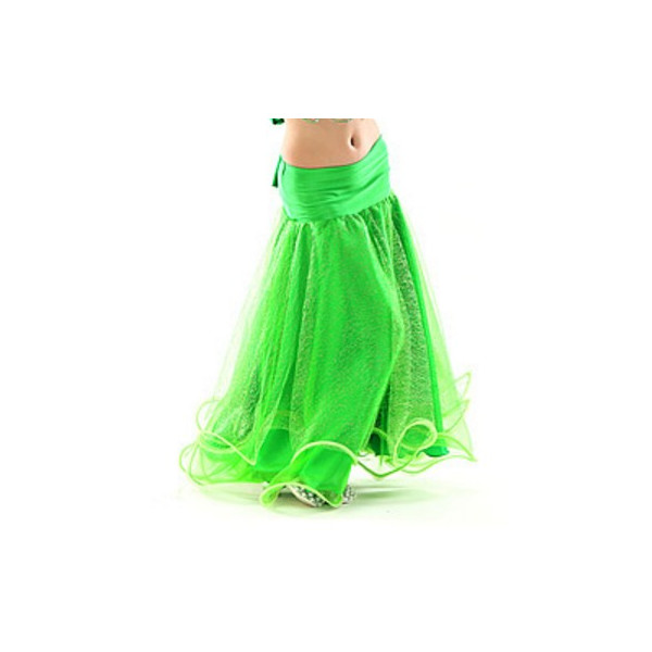 Jupe De Danse Flamenco Espagnole Pour Fille 5-16 Ans - Tissu Polyester à Pois - Volants Superposés - Ceinture élastique - Pour Spectacle, Fête - 6