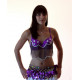 Soutien gorge de danse orientale violet et strass