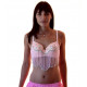 Soutien gorge de danse orientale rose clair et strass