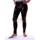 Legging imprimé python couleur bronze