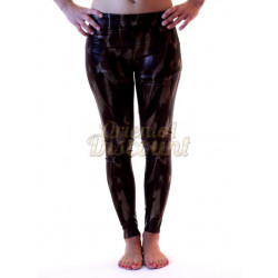 Legging imprimé python couleur bronze