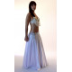 Costume oriental 3 pièces blanc et argent