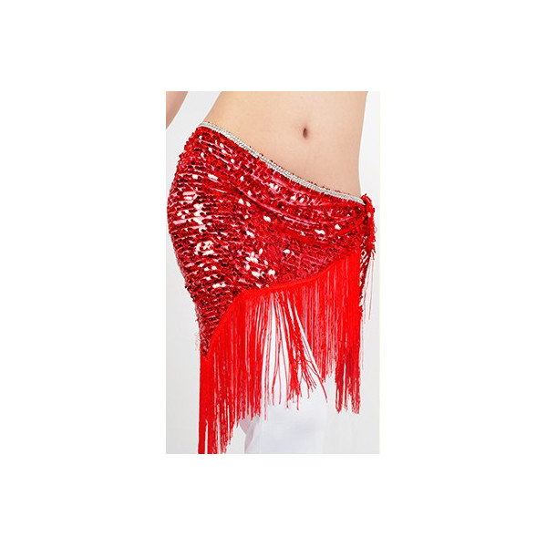 ceinture de danse orientale rouge