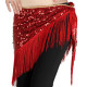 ceinture de danse orientale rouge