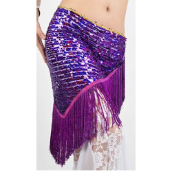 ceinture de danse orientale violette
