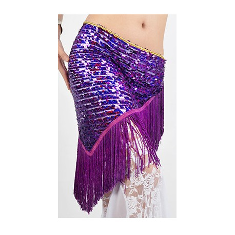 ceinture de danse orientale violette