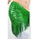 ceinture de danse orientale verte