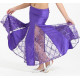 Jupe sirène de danse orientale enfant motifs losange violet