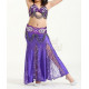 Jupe sirène de danse orientale enfant motifs losange violet