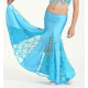 Jupe sirène de danse orientale enfant motifs losange bleu clair