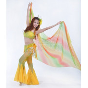Voiles de Danse Foulard Voile de Danse Orientale Femme Voile de Soie Danse  Orientale Rouge Orange Jaune (Color : As picture-16, Size : 270x114cm) :  : Sports et Loisirs