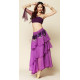 Costume de danse orientale 3 pièces violet