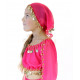 Foulard de tête de danse orientale enfant fuschia