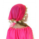 Foulard de tête de danse orientale enfant fuschia