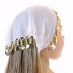 Foulard de tête de danse orientale enfant blanc