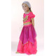Foulard de tête de danse orientale enfant blanc