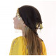 Foulard de tête de danse orientale enfant noir
