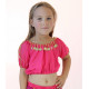 Brassière enfant de danse orientale fuschia