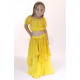 Brassière enfant de danse orientale jaune
