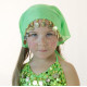 Foulard de tête de danse orientale enfant vert pomme