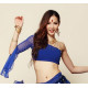 Costume de danse orientale 3 pièces bleu nuit