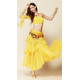 Costume complet de danse orientale Jaune