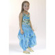 Costume enfant de danse orientale top pantalon turquoise