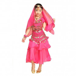 Tenue enfant de danse orientale 2 pièces fuschia