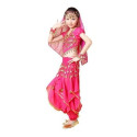 Costume de danse brassière + pantalon enfant 2 pièces fuschia