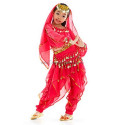 Costume de danse orientale top sarouel enfant fuschia