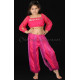 Costume de danse orientale top sarouel enfant fuschia