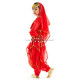 Costume de danse orientale top sarouel enfant rouge