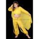 Costume de danse orientale top sarouel enfant jaune