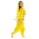 Costume de danse orientale top sarouel enfant jaune