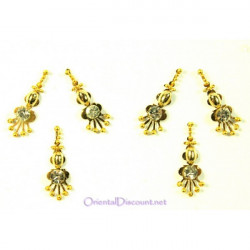 Paquet de Bindis autocollants dorés