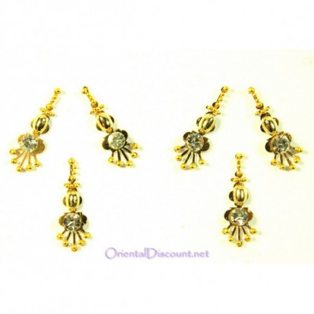 Paquet de Bindis autocollants dorés