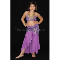 Ensemble sirène enfant violet