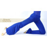 Pantalon de cours de danse orientale bleu roy