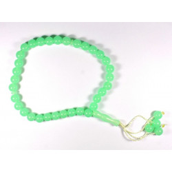 Chapelet Tasbih vert clair 33 grains