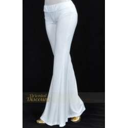 Pantalon de cours de danse orientale blanc