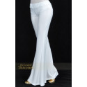 Pantalon de cours de danse orientale blanc