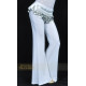 Pantalon de cours de danse orientale blanc