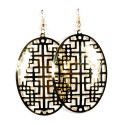 Boucles d oreilles métal or obao